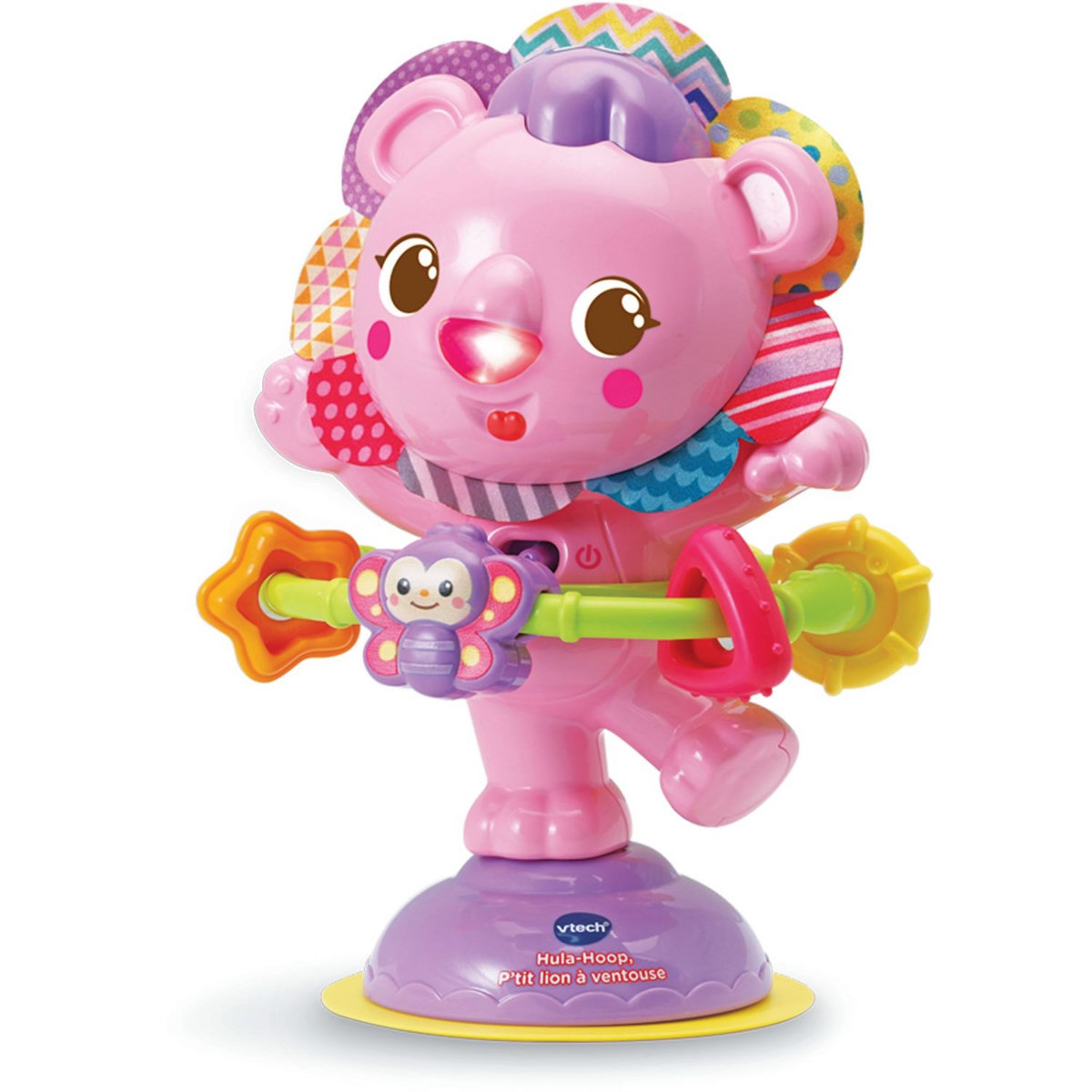 VTECH Hula-Hoop - P'tit lion à ventouse rose 
