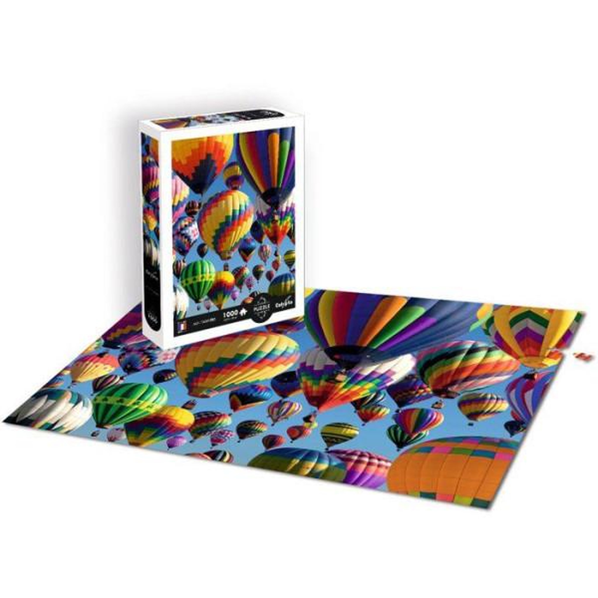 Voir la diapositive 2 : Sentosphere Puzzle - sentosphere - calypto - 1000 pieces - montgolfieres - toucher soyeux - des 9 ans