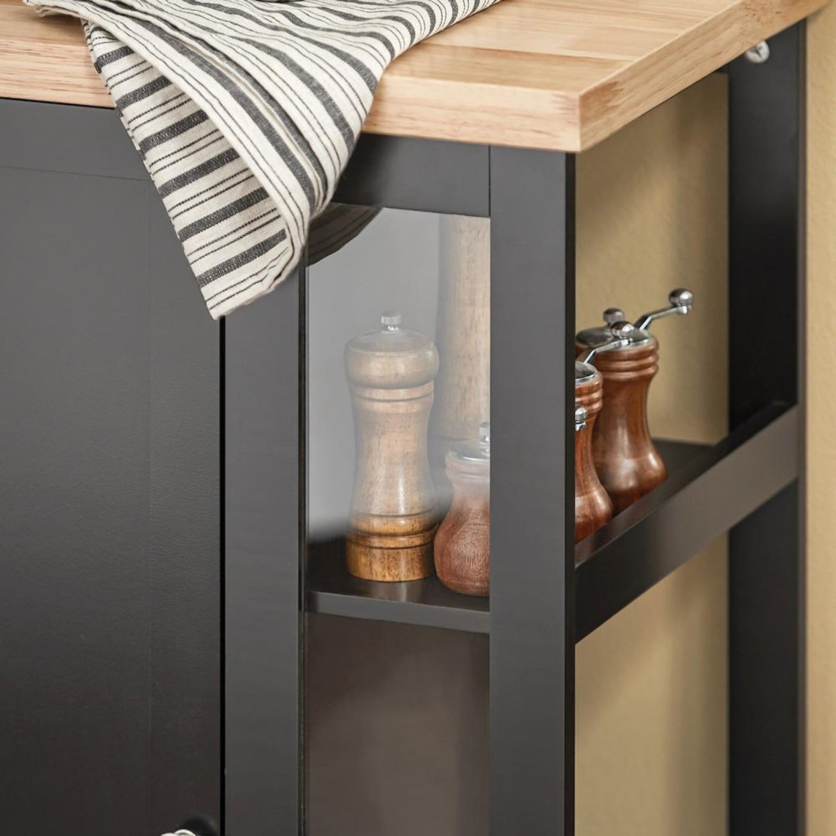 SOBUY SoBuy - Chariot De Cuisine à deux portes - Moderne - FKW75