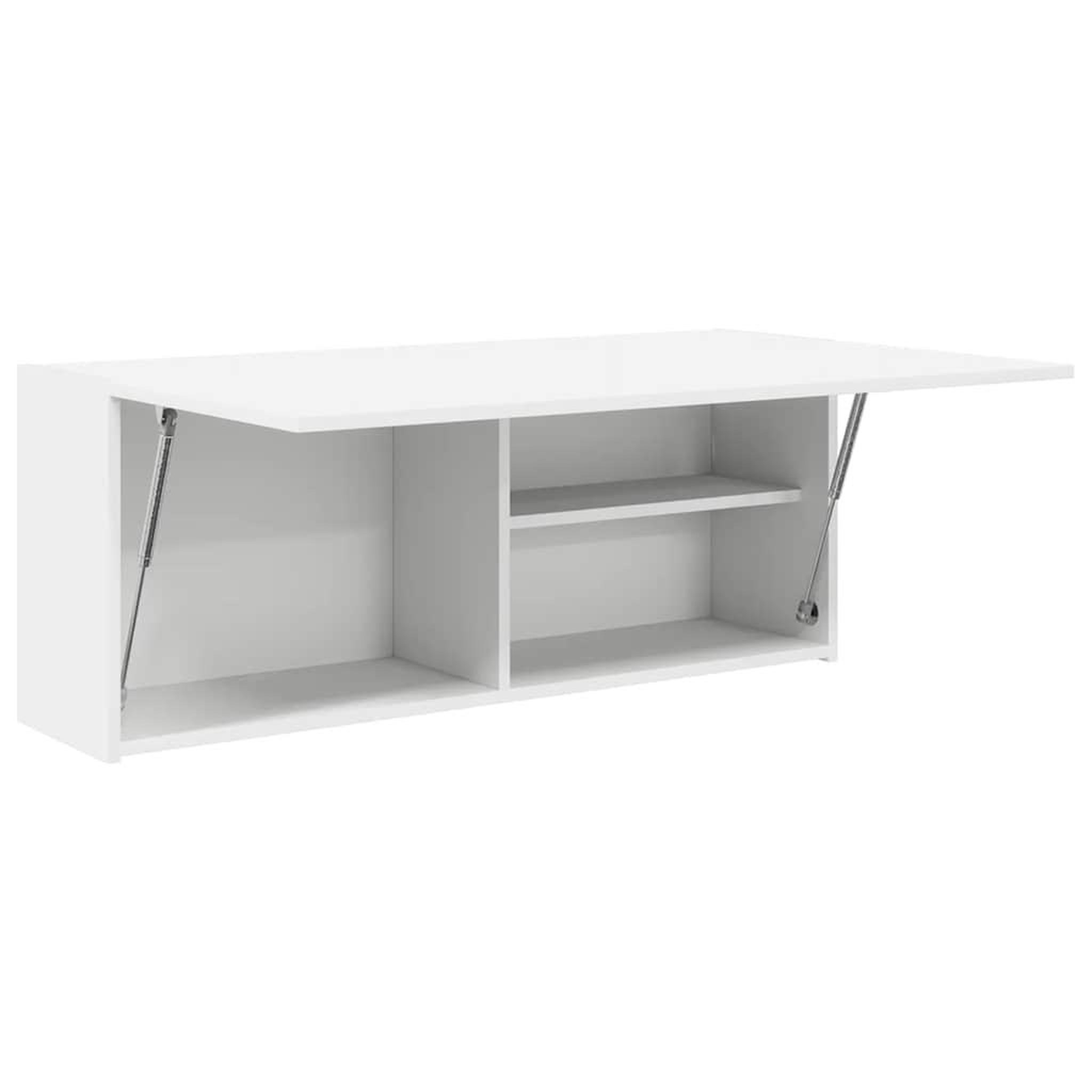Voir la diapositive 4 : VIDAXL Armoire murale de bain blanc 100x25x40 cm bois d'ingenierie