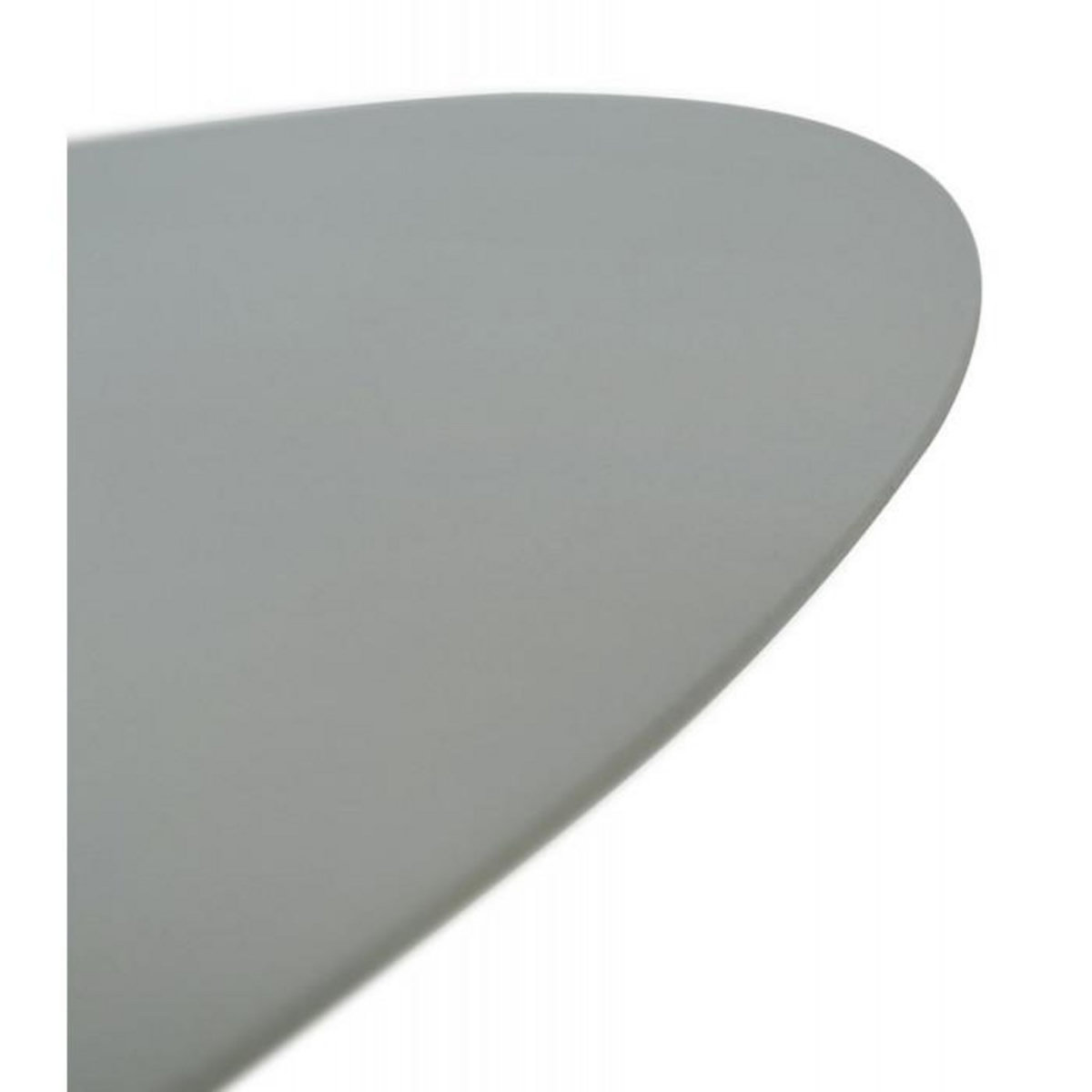 Paris Prix Table d'Appoint Ovale en Métal  Melisa  45cm Gris