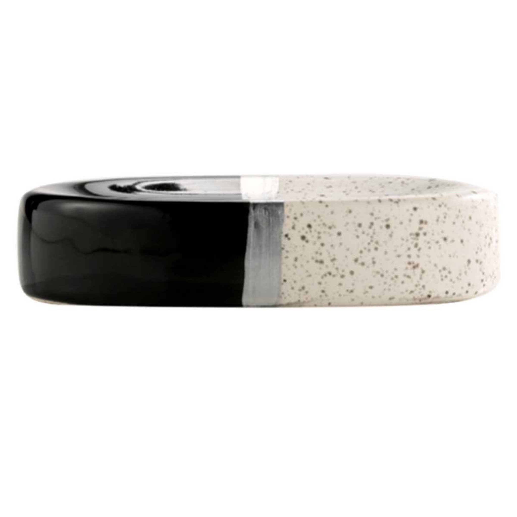 Voir la diapositive 2 : Douceur d'Intérieur Porte savon céramique design  skyline  26cm noir