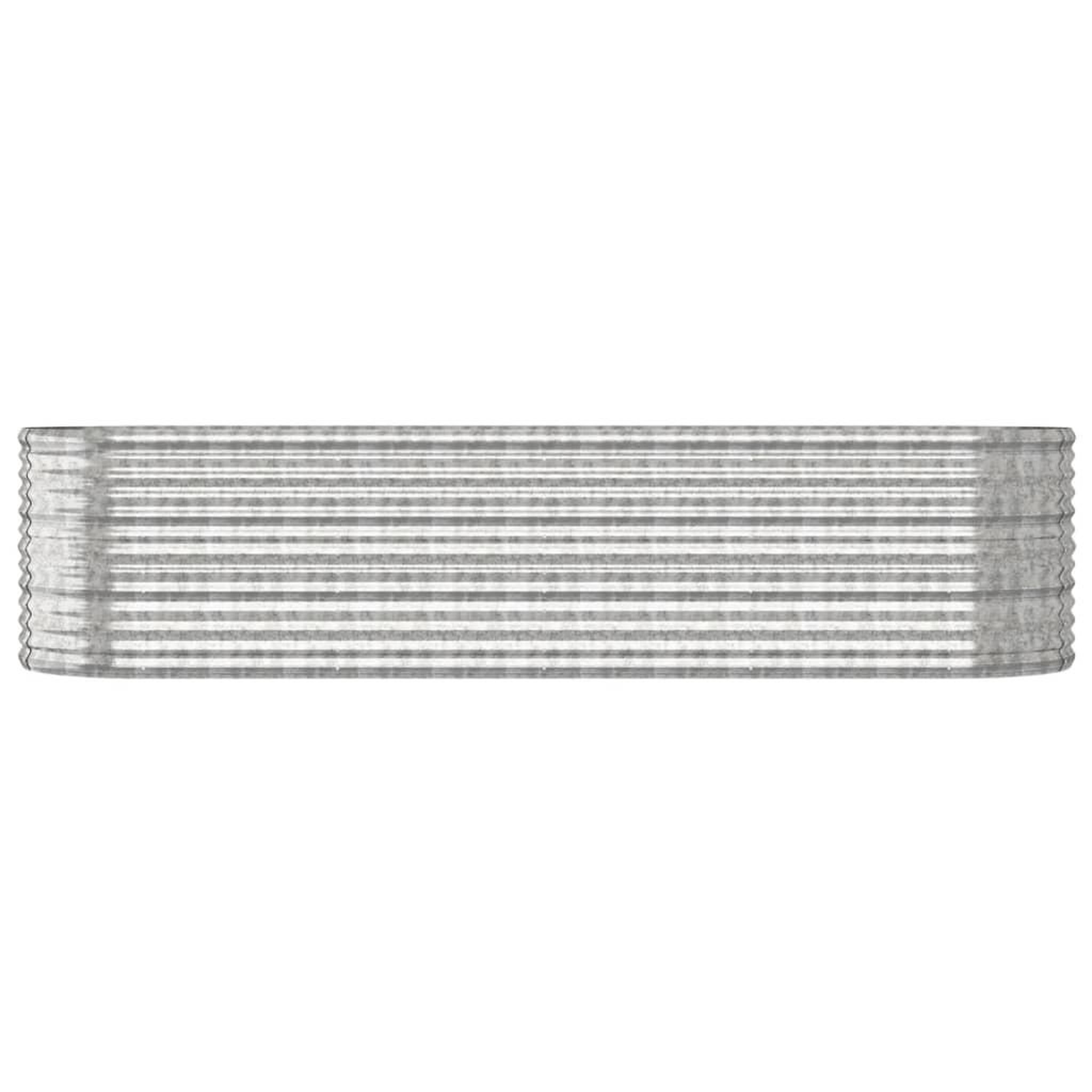 Voir la diapositive 3 : VIDAXL Lit sureleve de jardin Acier enduit de poudre Argente