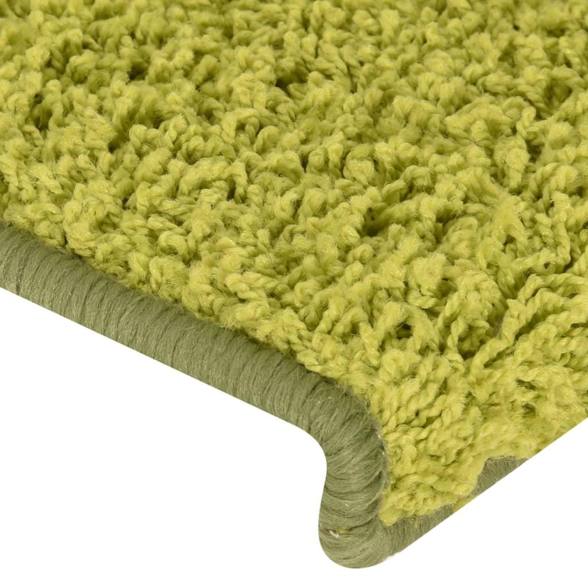 Voir la diapositive 5 : VIDAXL Tapis d'escalier 15 pcs 65x21x4 cm Vert