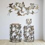 Voir la diapositive 6 : Paris Prix Lot de 2 Tables d'Appoint  Butterfly  55cm Multicolore