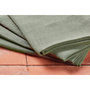 Voir la diapositive 4 : BJORN Serviette de table - 6 pièces - Lin et coton vert de gris