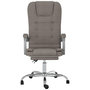 Voir la diapositive 3 : VIDAXL Fauteuil de massage inclinable de bureau Taupe Tissu