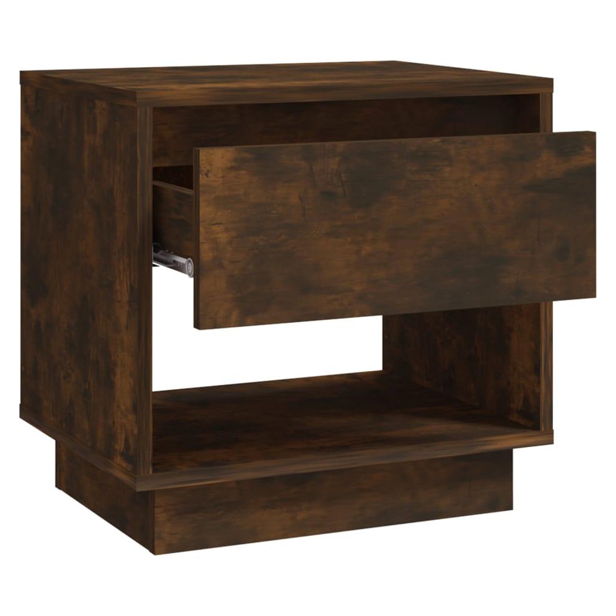 Voir la diapositive 5 : VIDAXL Table de chevet Chene fume 45x34x44 cm Bois d'ingenierie