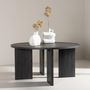 Voir la diapositive 4 : Paris Prix Table Basse Ronde Design  Askeron  80cm Noir