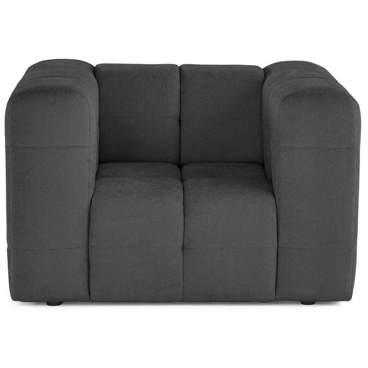 LISA DESIGN Suzano - fauteuil en tissu texturé