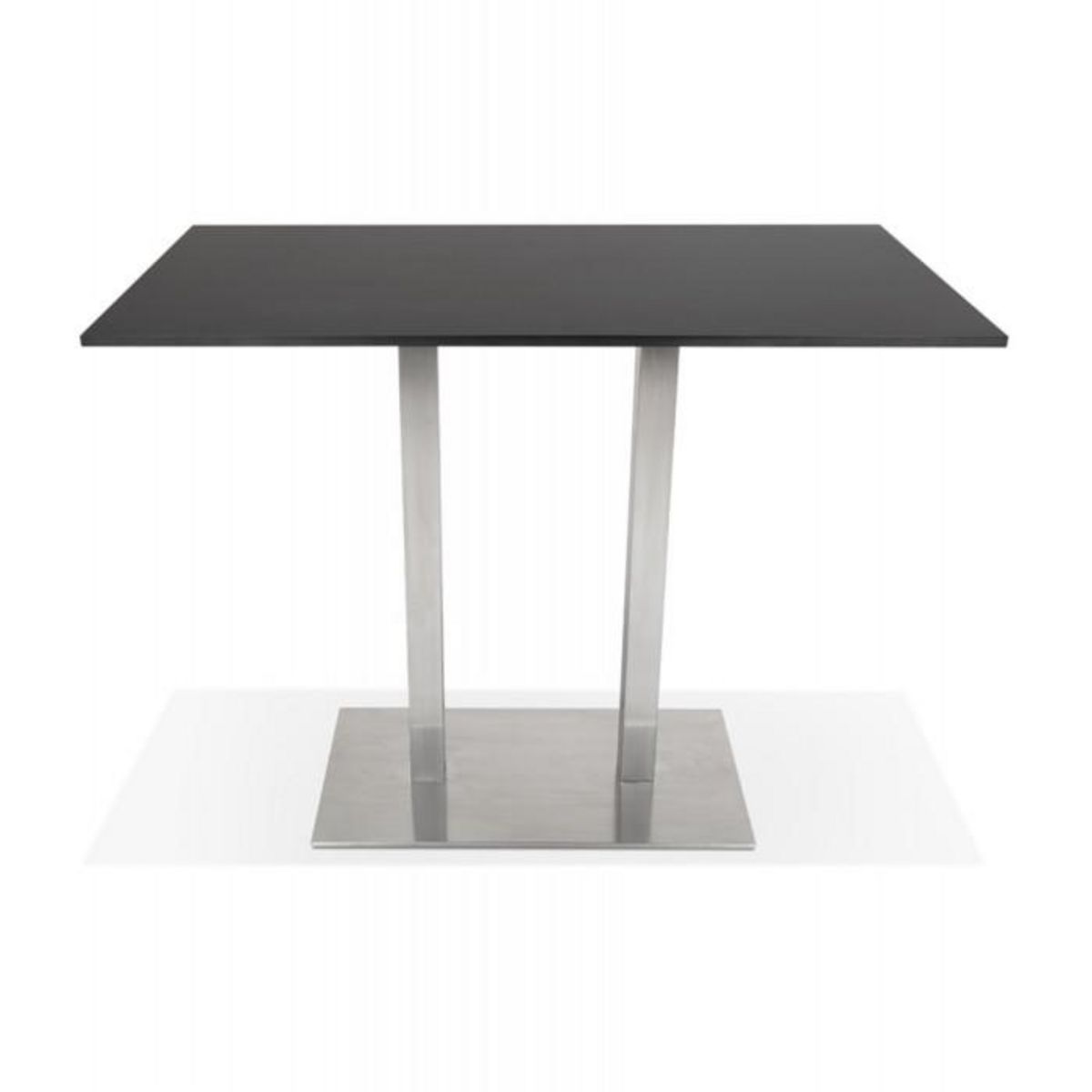 Paris Prix Table Haute Mange-Debout  Pansy  160cm Noir & Argent