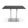 Voir la diapositive 5 : Paris Prix Table Haute Mange-Debout  Pansy  160cm Noir & Argent
