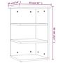 Voir la diapositive 6 : VIDAXL Armoire laterale Chene marron 35x35x55 cm Bois d'ingenierie