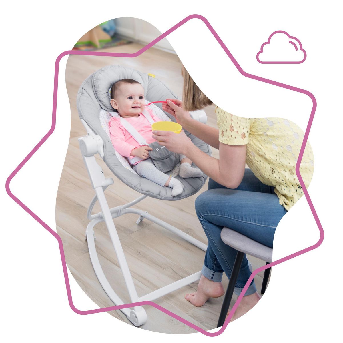 BADABULLE Transat bébé haut ultra Compact' Up 