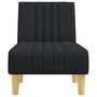 Voir la diapositive 4 : VIDAXL Chaise longue noir tissu