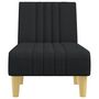 Voir la diapositive 4 : VIDAXL Chaise longue noir tissu