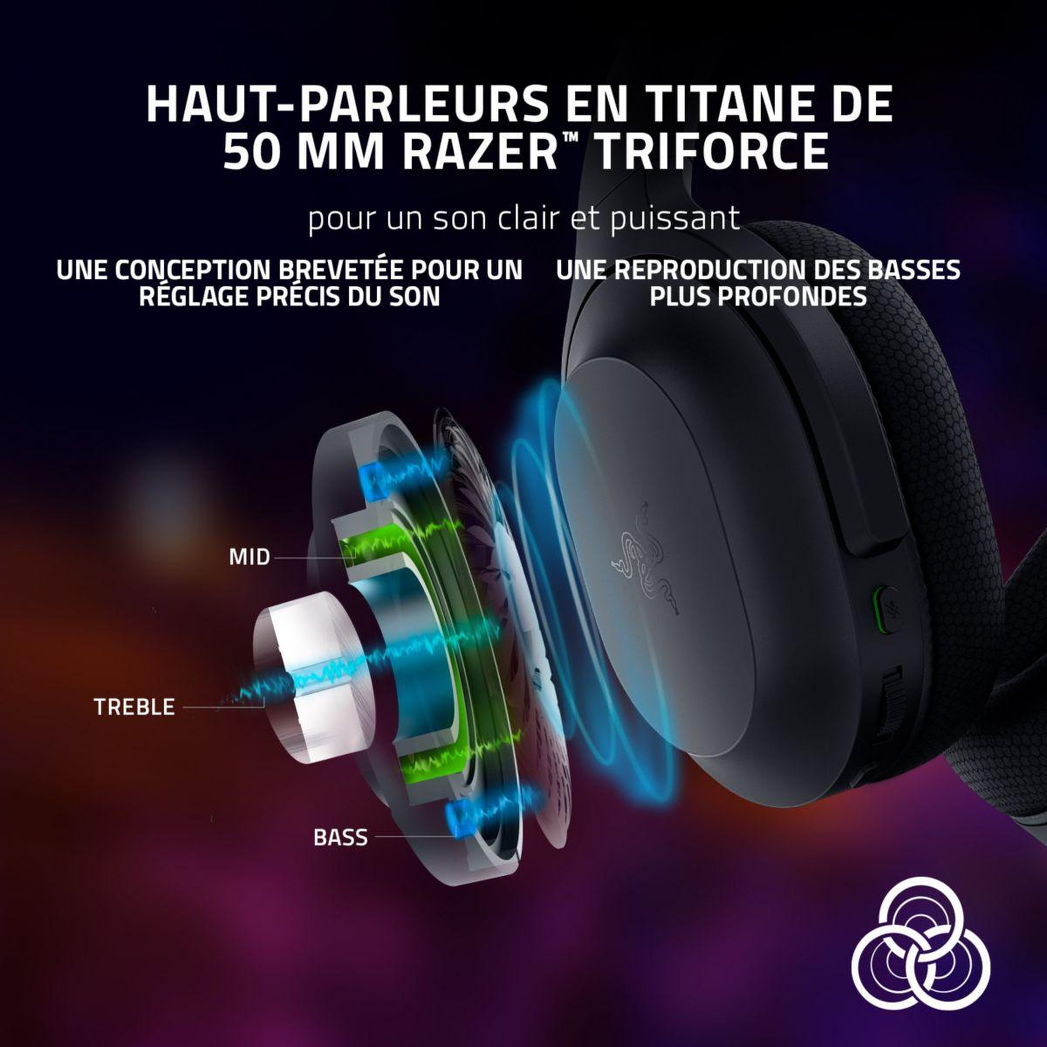 Voir la diapositive 5 : Razer Casque gamer Barracuda