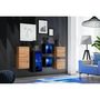 Voir la diapositive 2 : Paris Prix Meuble de Rangement  Switch SBIV  320cm Naturel & Noir