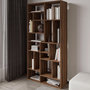 Voir la diapositive 4 : Habitat et Jardin Bibliothèque en bois  Nicola  - 90 x 30 x 180 cm - Marron