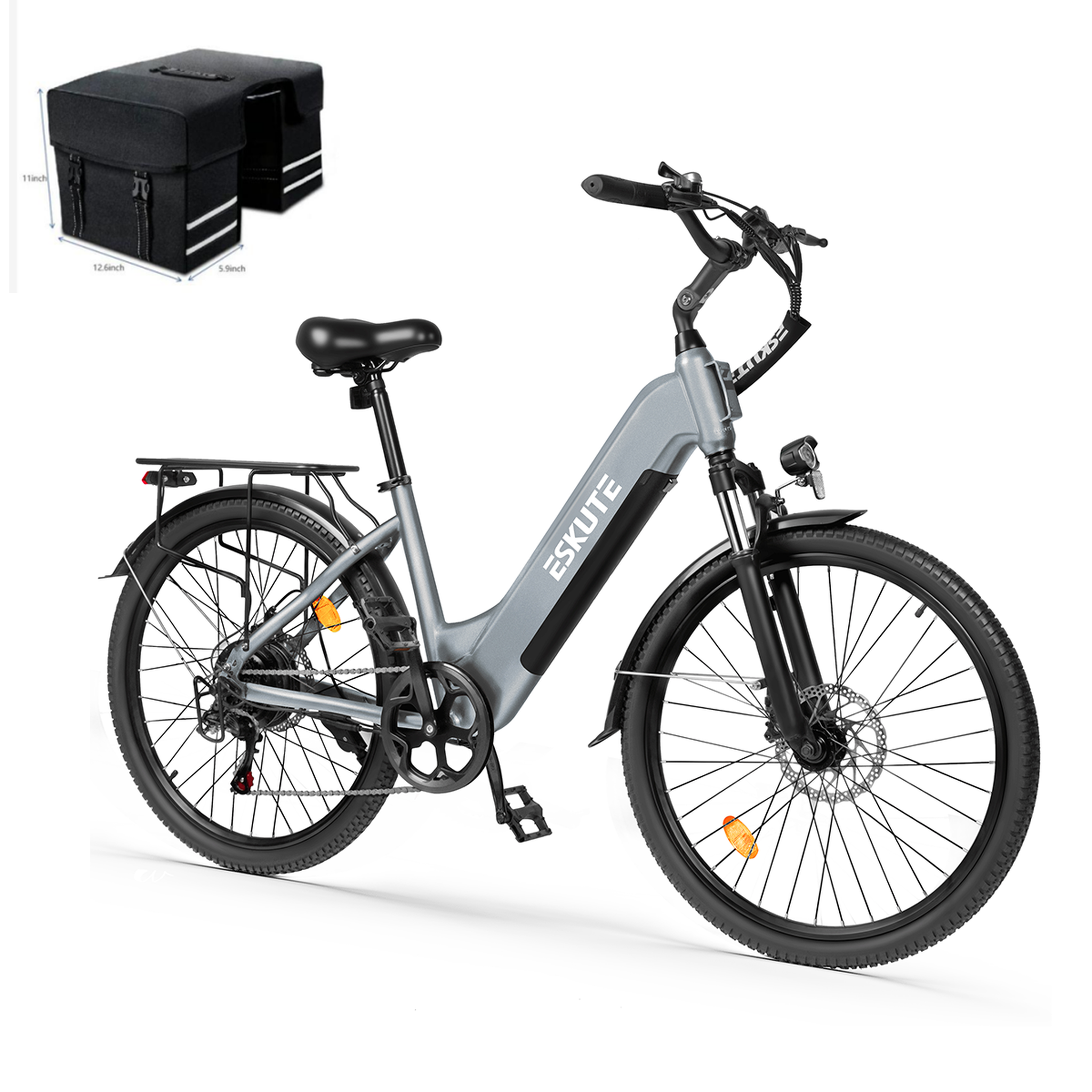 Voir la diapositive 1 : ESKUTE Vélo de ville électrique ESKUTE C202, Step-Through 26