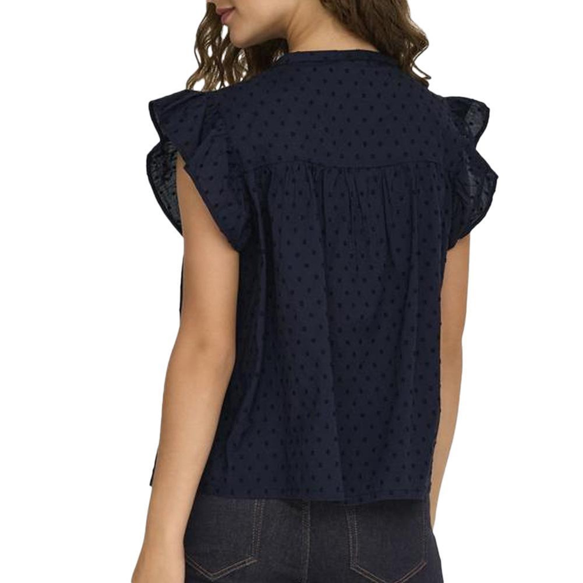 Voir la diapositive 2 : JACQUELINE DE YONG Blouse Marine Femme JDY Kaya