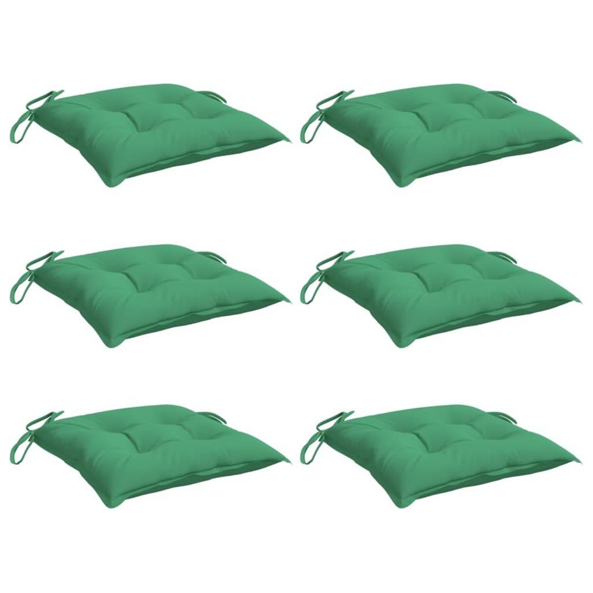 VIDAXL Coussins de palette lot de 6 vert 50x50x7 cm tissu oxford