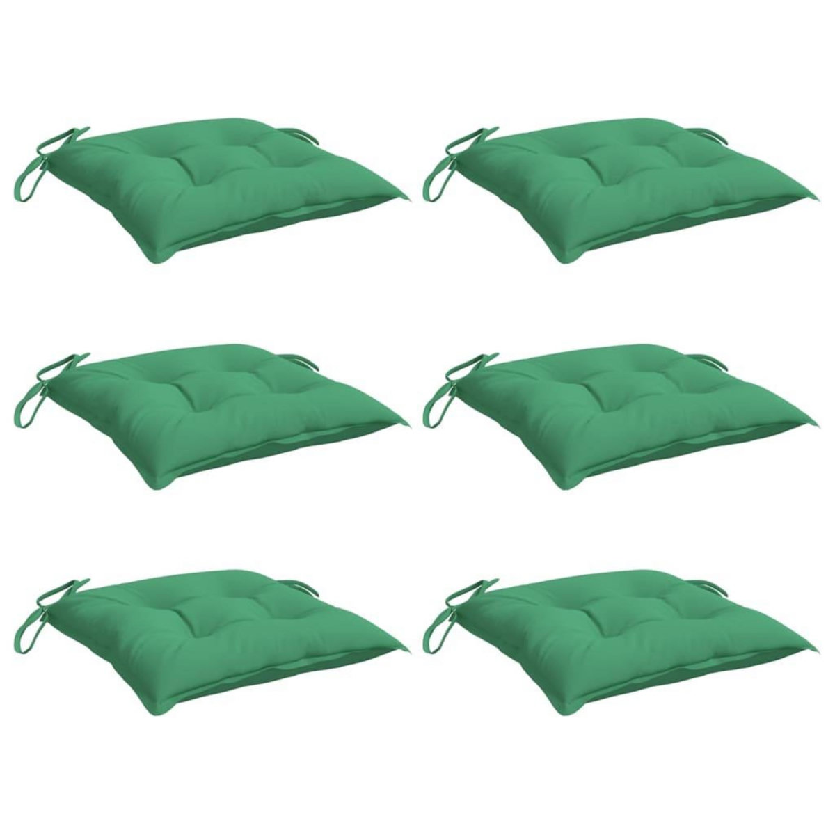 VIDAXL Coussins de palette lot de 6 vert 50x50x7 cm tissu oxford