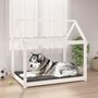 Voir la diapositive 1 : VIDAXL Lit pour chien Blanc 111x80x100 cm Bois de pin solide