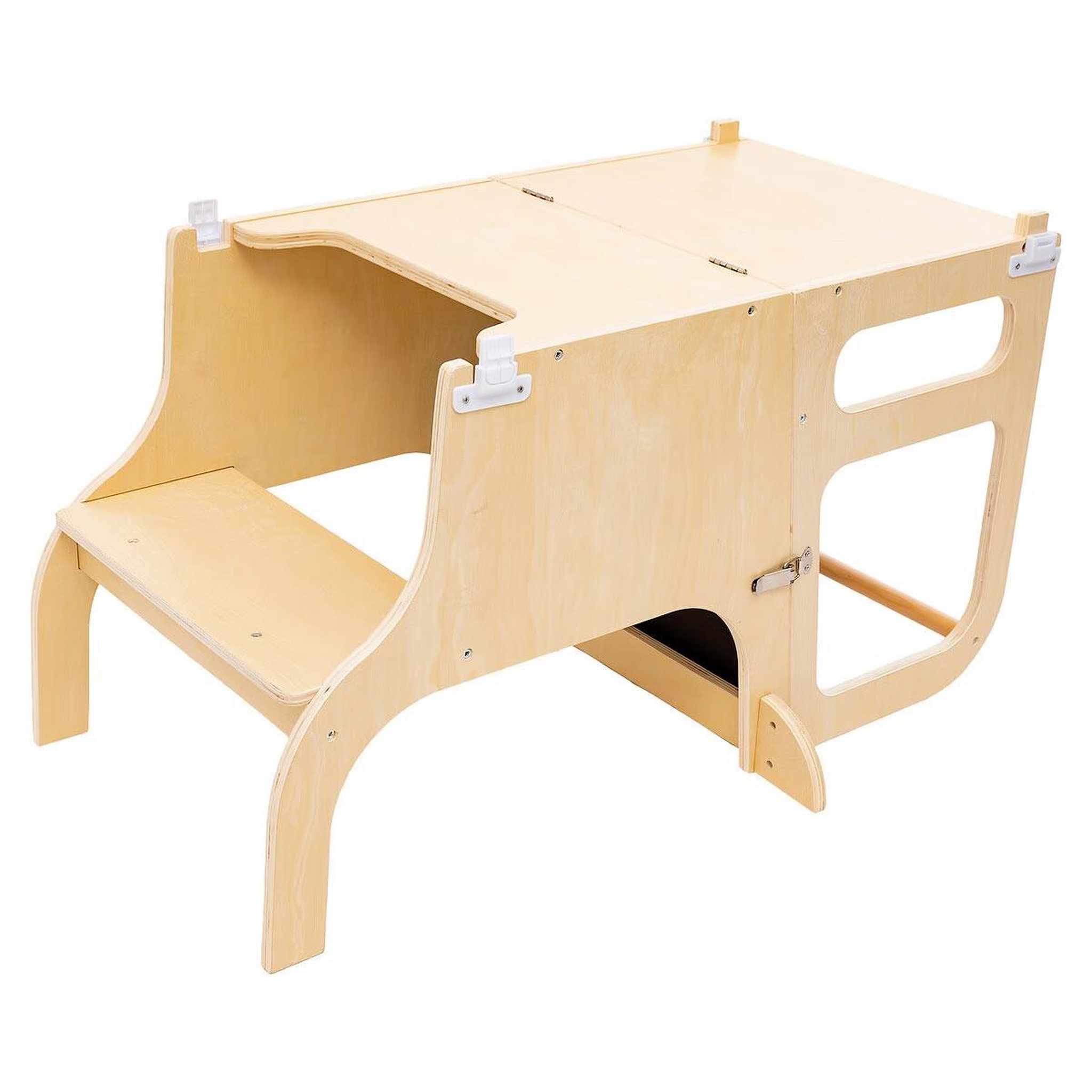 Voir la diapositive 2 : Atmosphera Kids Tour d'observation & bureau  alba  57cm naturel
