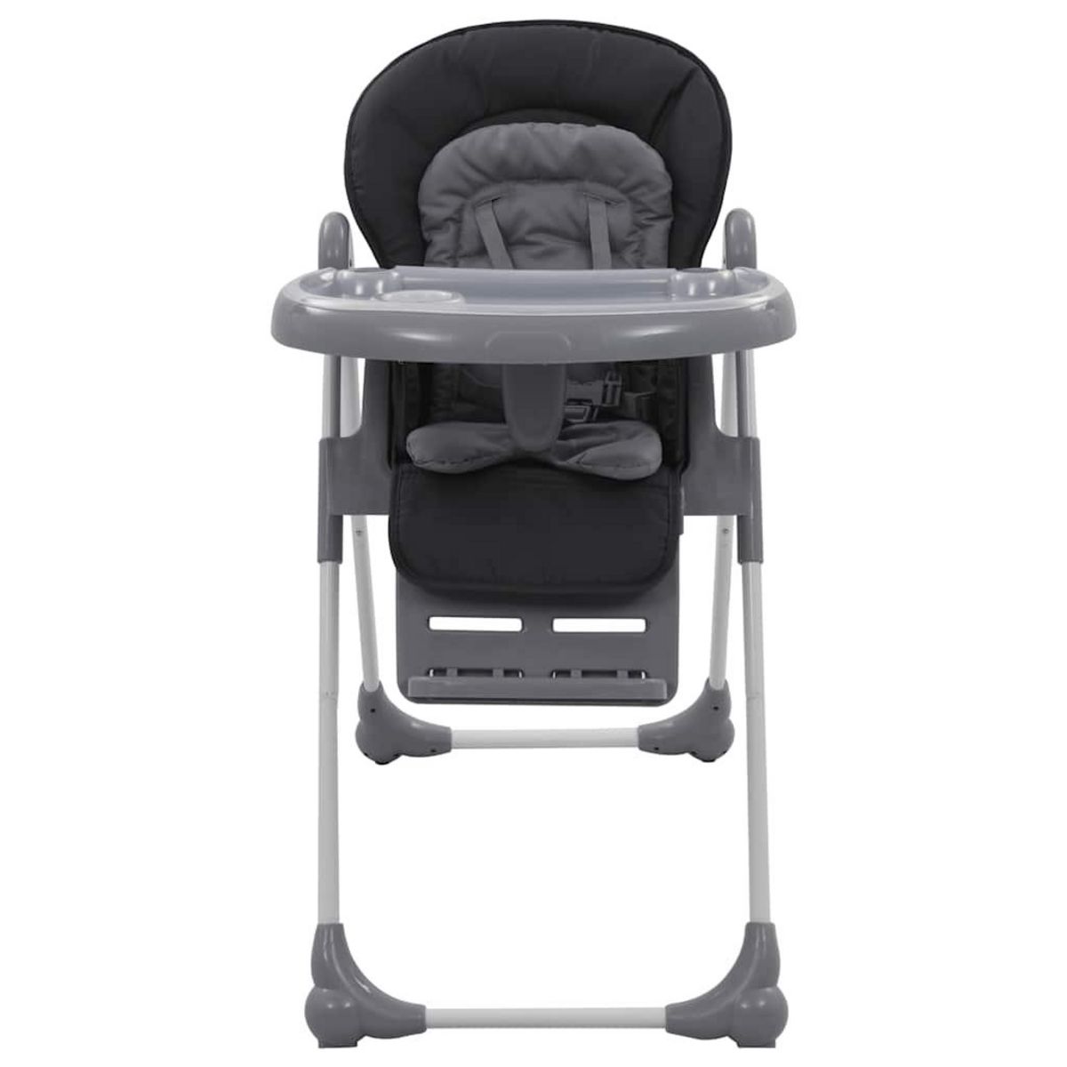 VIDAXL Chaise haute pour bebe Gris