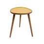 KB8 Table d'appoint bois moutarde