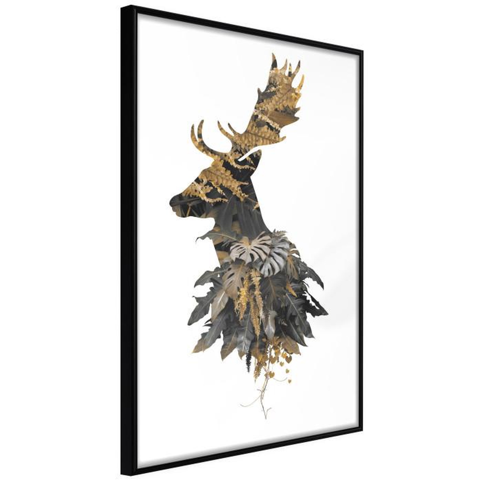 Paris Prix Affiche Murale Encadrée  King of the Forest. Coloris disponibles : Noir, Jaune