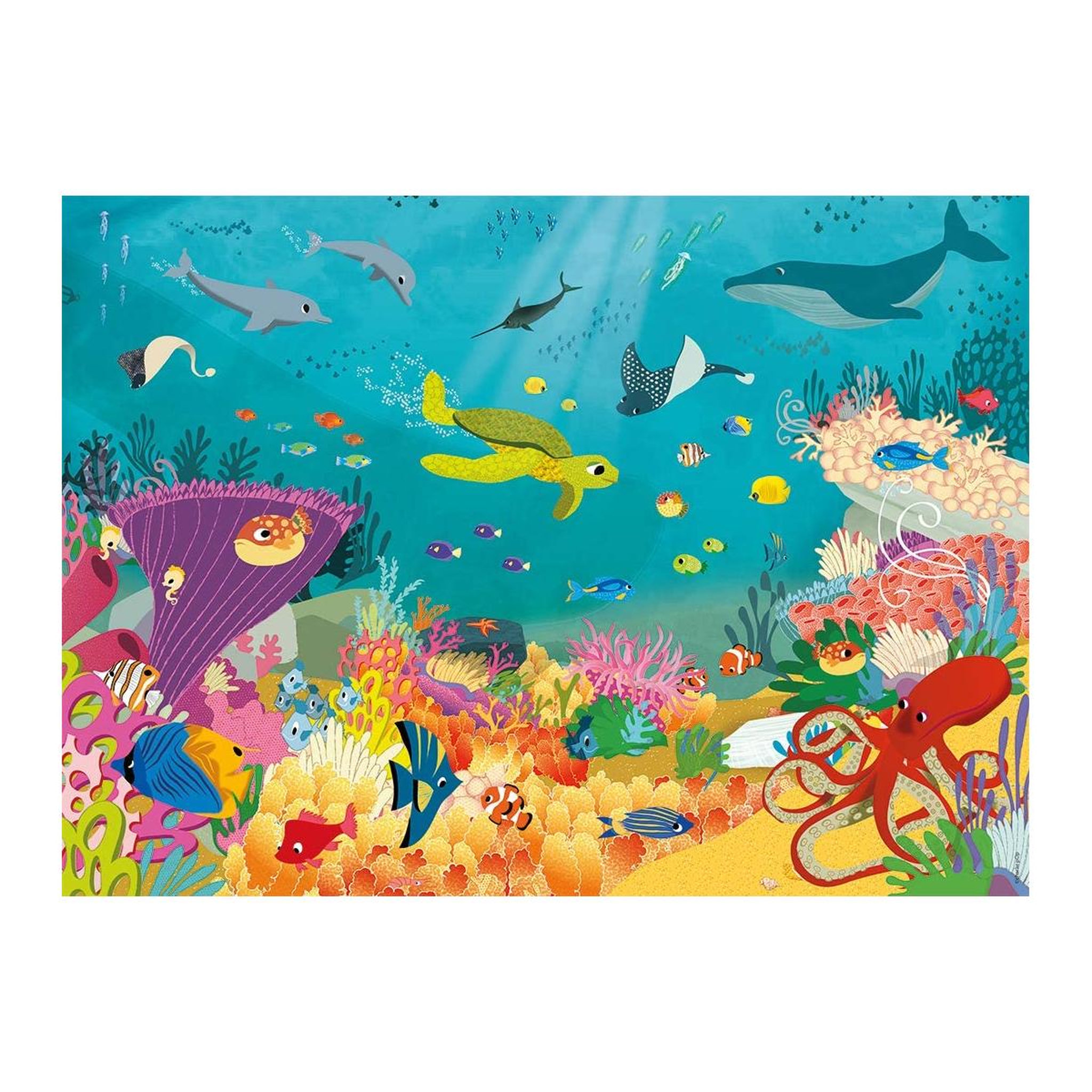 Nathan Puzzle 60P les animaux des oceans
