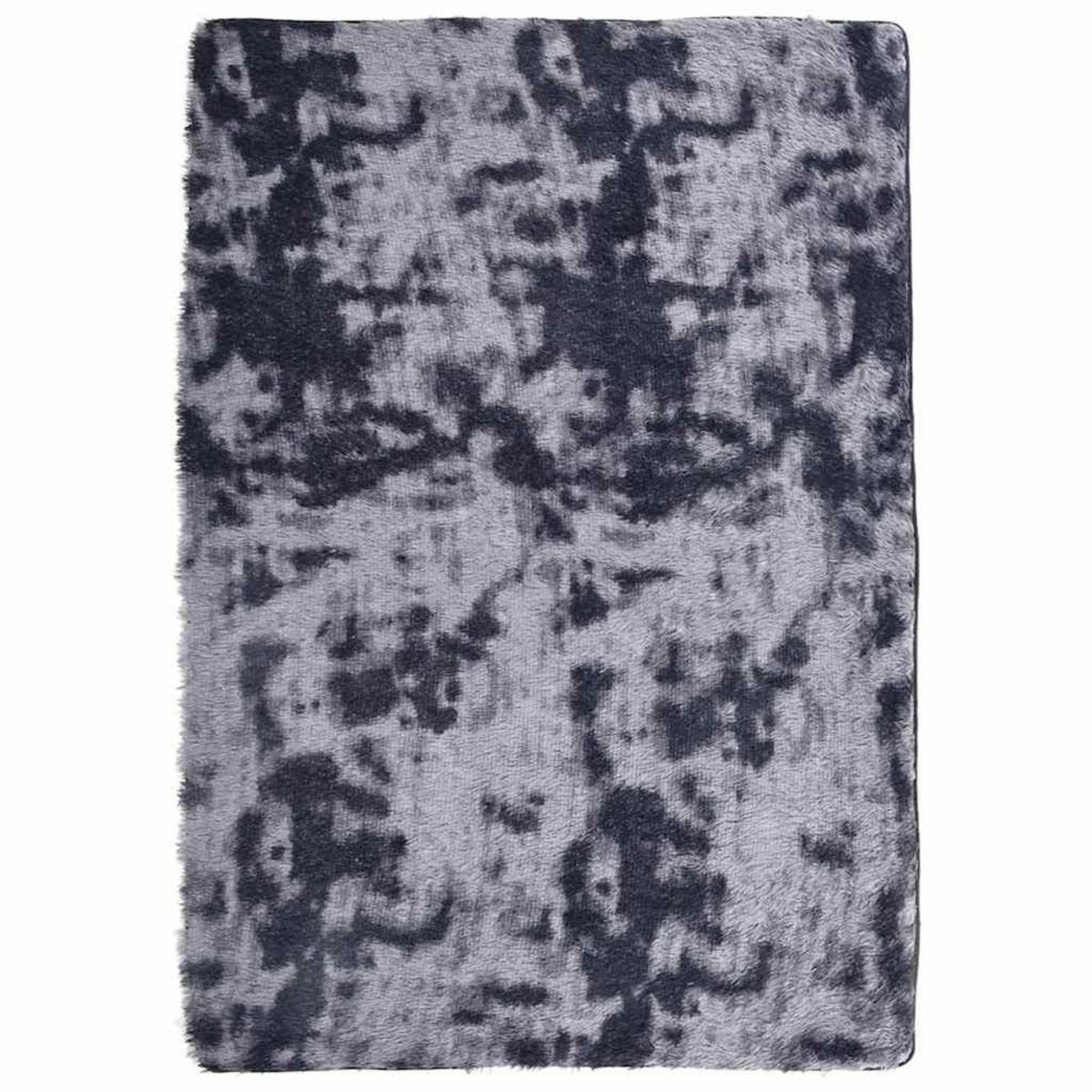 VIDAXL Tapis Shaggy a poils longs NAVARRA gris fonce 120x170 cm