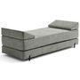 Voir la diapositive 4 : BEST MOBILIER Brescia - banquette 3 places convertible en tissu velours relief