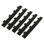 Voir la diapositive 1 : INTEC Pack 5 Bordures Males pour Dalle PVC noire Clipsable Sol Antidérapant Carré Garage Atelier PS50CRN/M INTEC