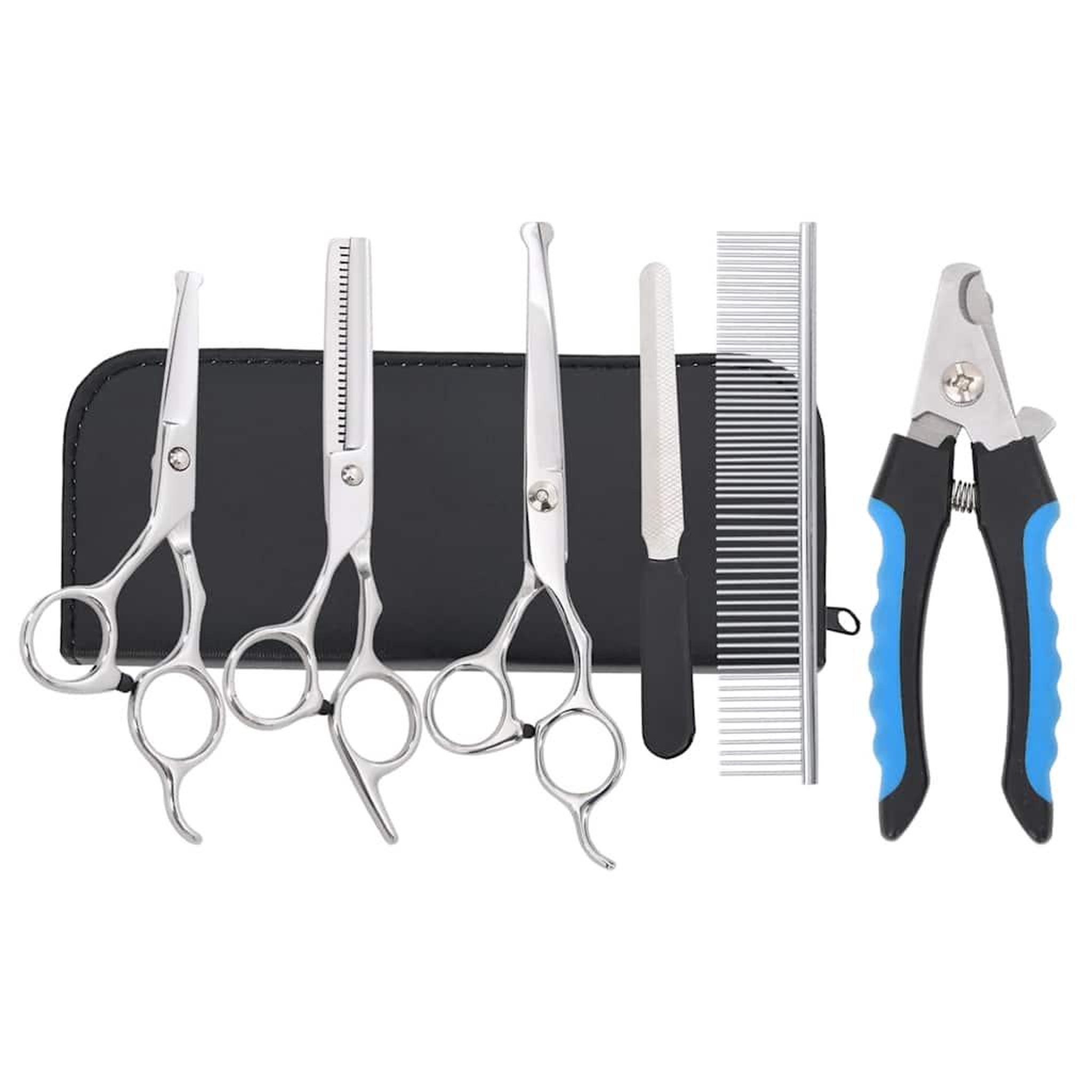 Voir la diapositive 3 : VIDAXL Ensemble de ciseaux de toilettage pour chien 6 pcs