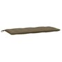 Voir la diapositive 2 : VIDAXL Coussin de banc de jardin taupe melange 120x50x7 cm tissu
