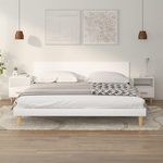 VIDAXL Tables de chevet 2 pcs Blanc 40x35x47 cm