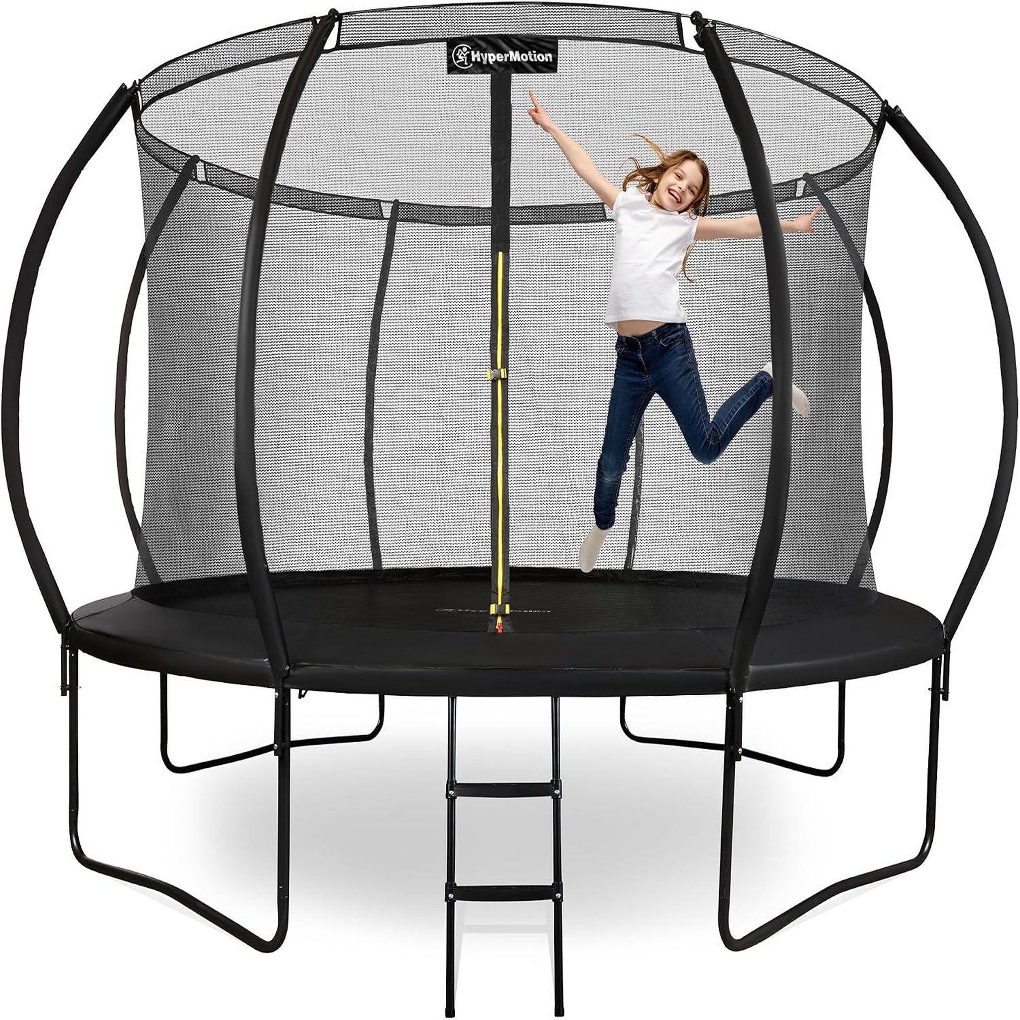 Voir la diapositive 1 : HYPERMOTION Trampoline enfant avec filet et échelle - hypermotion