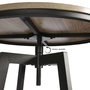 Voir la diapositive 2 : The Home Deco Factory Table haute avec tabourets design industriel Aria - 2 Personnes - Noir