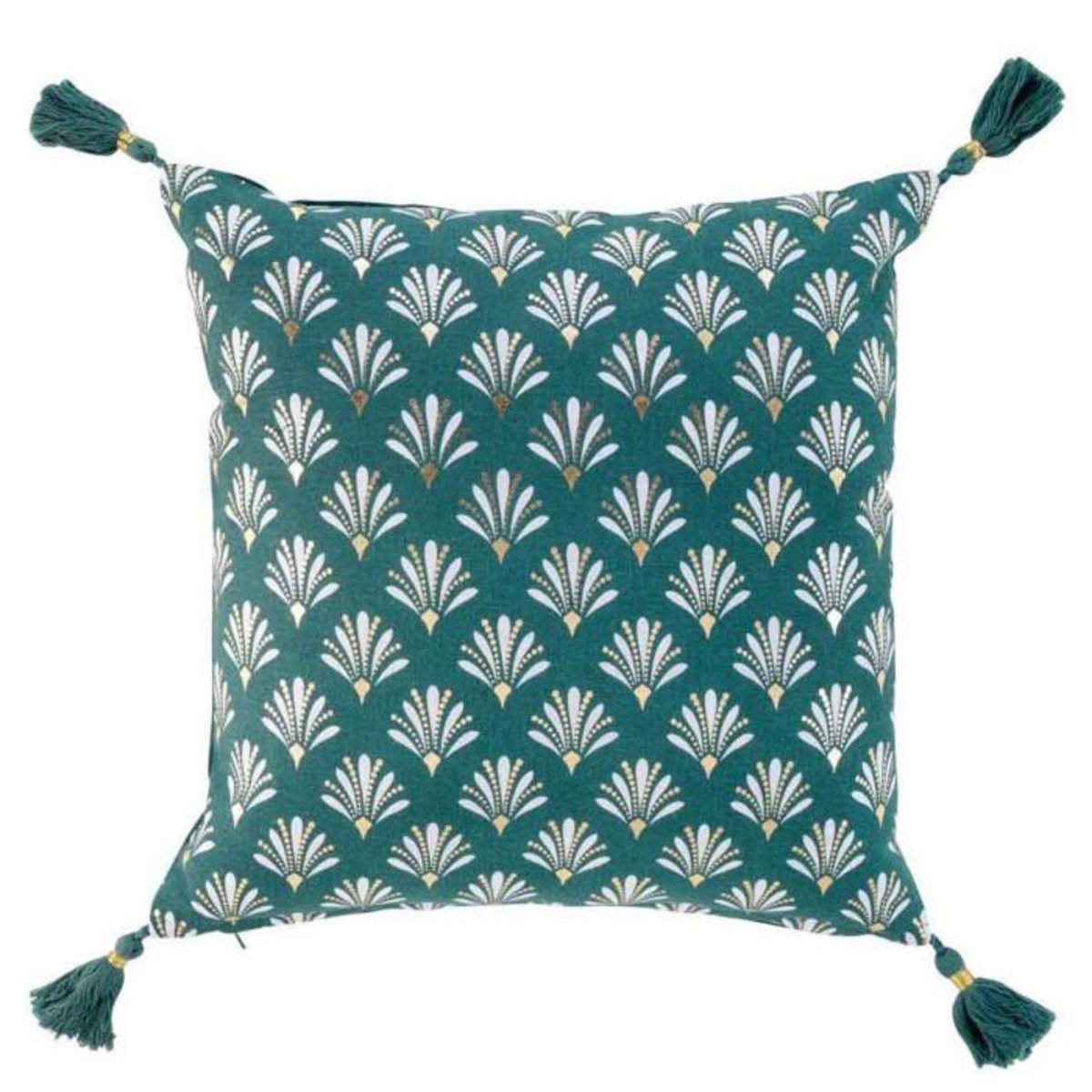 Paris Prix Housse de Coussin Imprimée  Rafina  40x40cm Vert