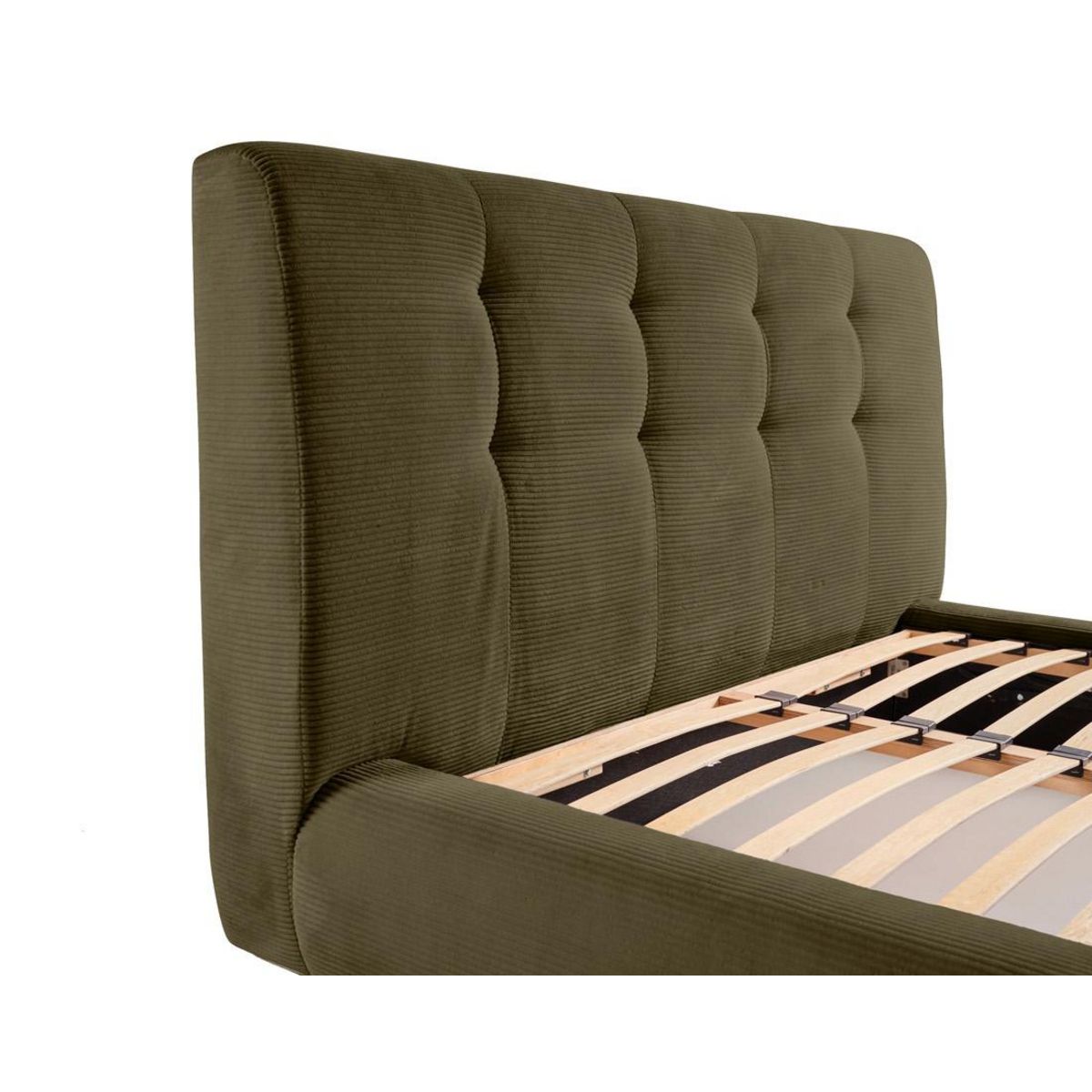 LISA DESIGN Onyx - lit coffre - 180x200 cm - en velours côtelé - sommier inclus