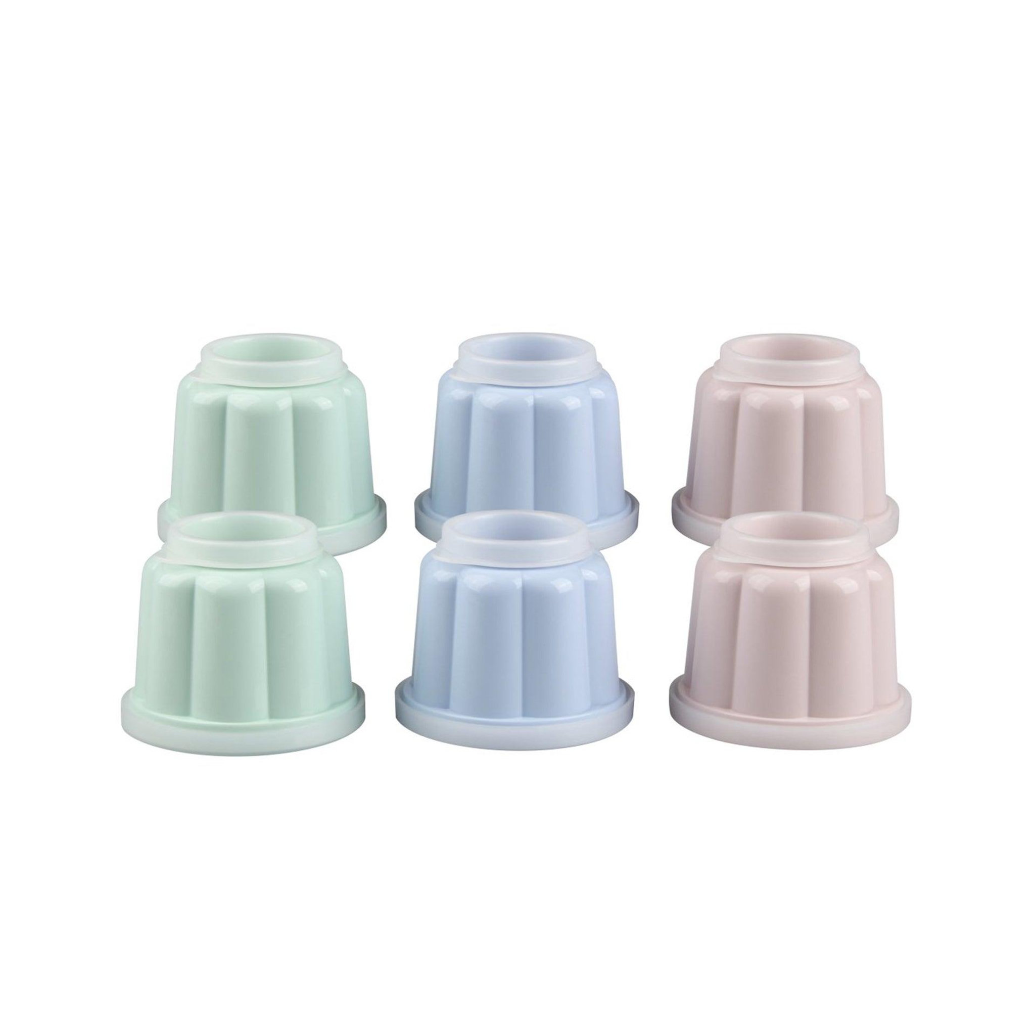 DR.OETKER Lot de 6 moules à flans avec couvercle 6,3 x 7,5 cm dr. Oetker rétro