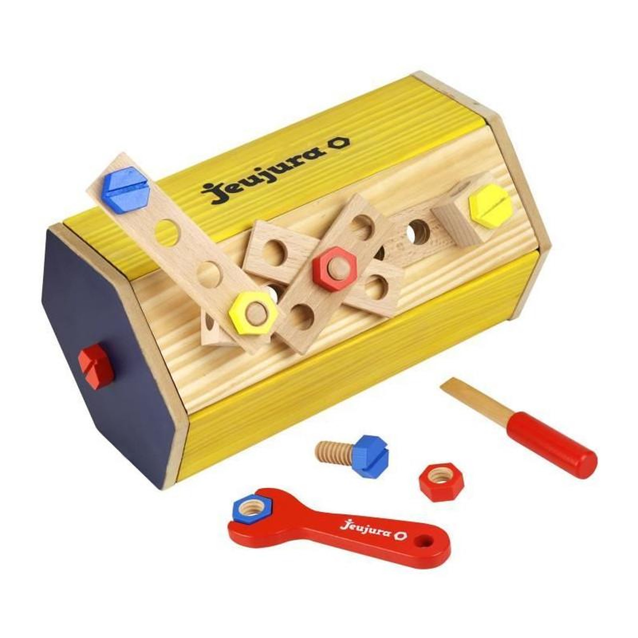 Voir la diapositive 3 : JeuJura Caisse a outils en bois - JEUJURA - Transportable
