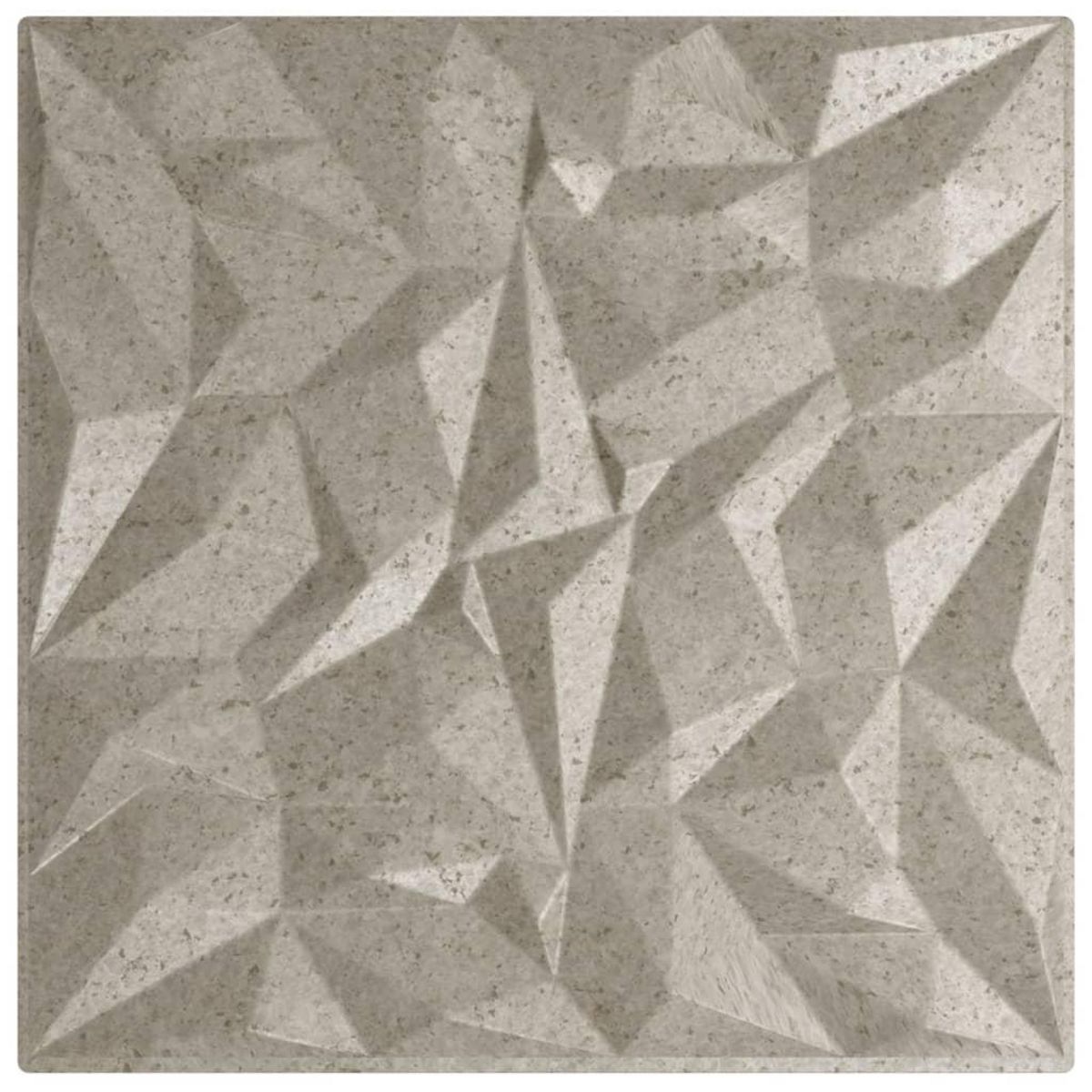VIDAXL Panneaux muraux 48 pcs beton 50x50 cm XPS 12 m² amethyste
