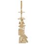 Voir la diapositive 3 : VIDAXL Arbre a chat avec griffoirs en sisal 230-250 cm Beige