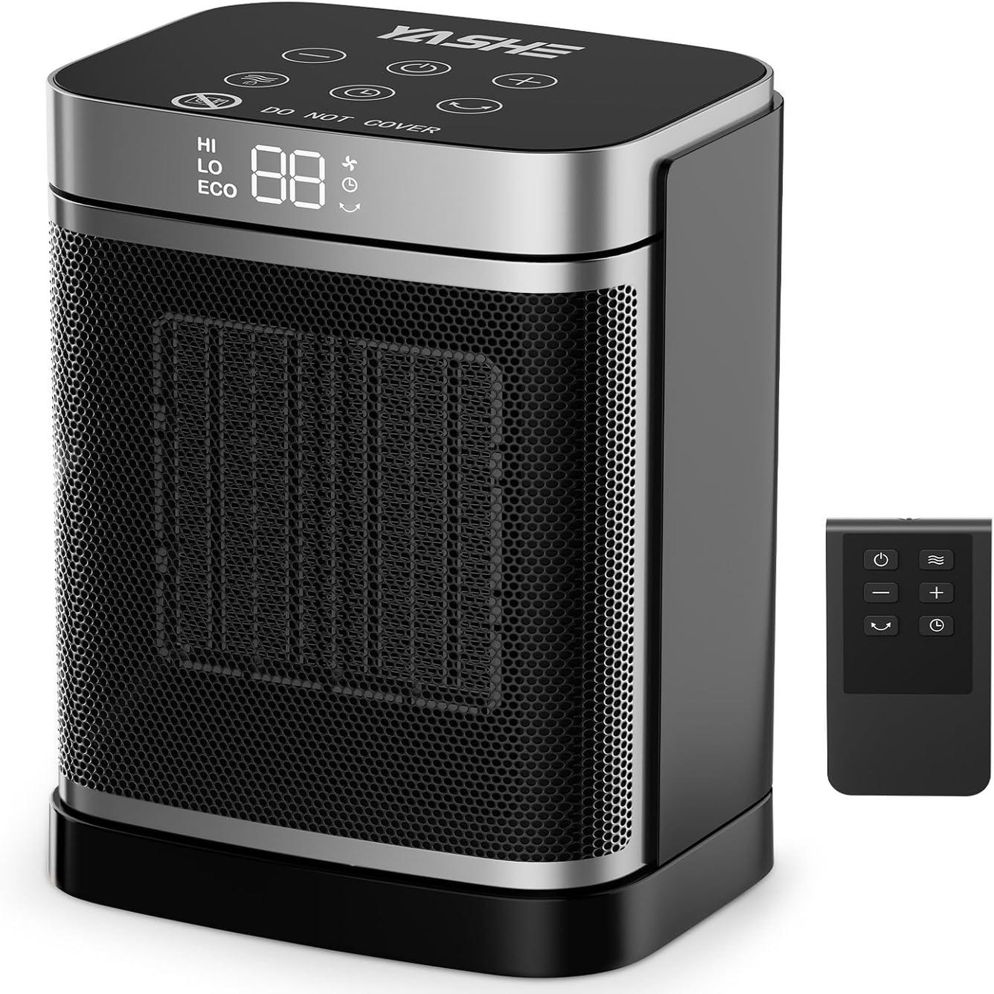 YASHE Chauffage soufflant 1500 W, thermostat, télécommande