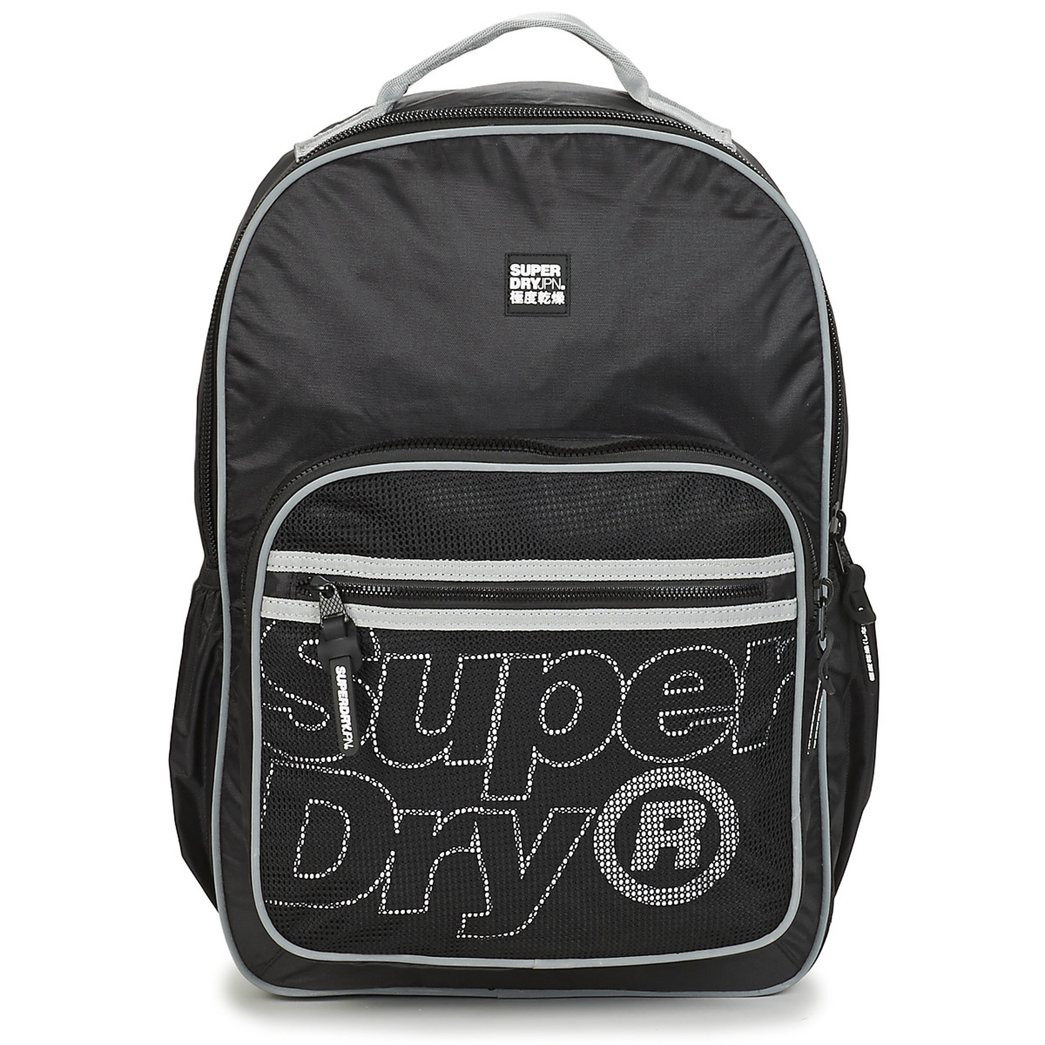 Voir la diapositive 1 : SUPERDRY Sac à dos 1 compartiment noir et blanc