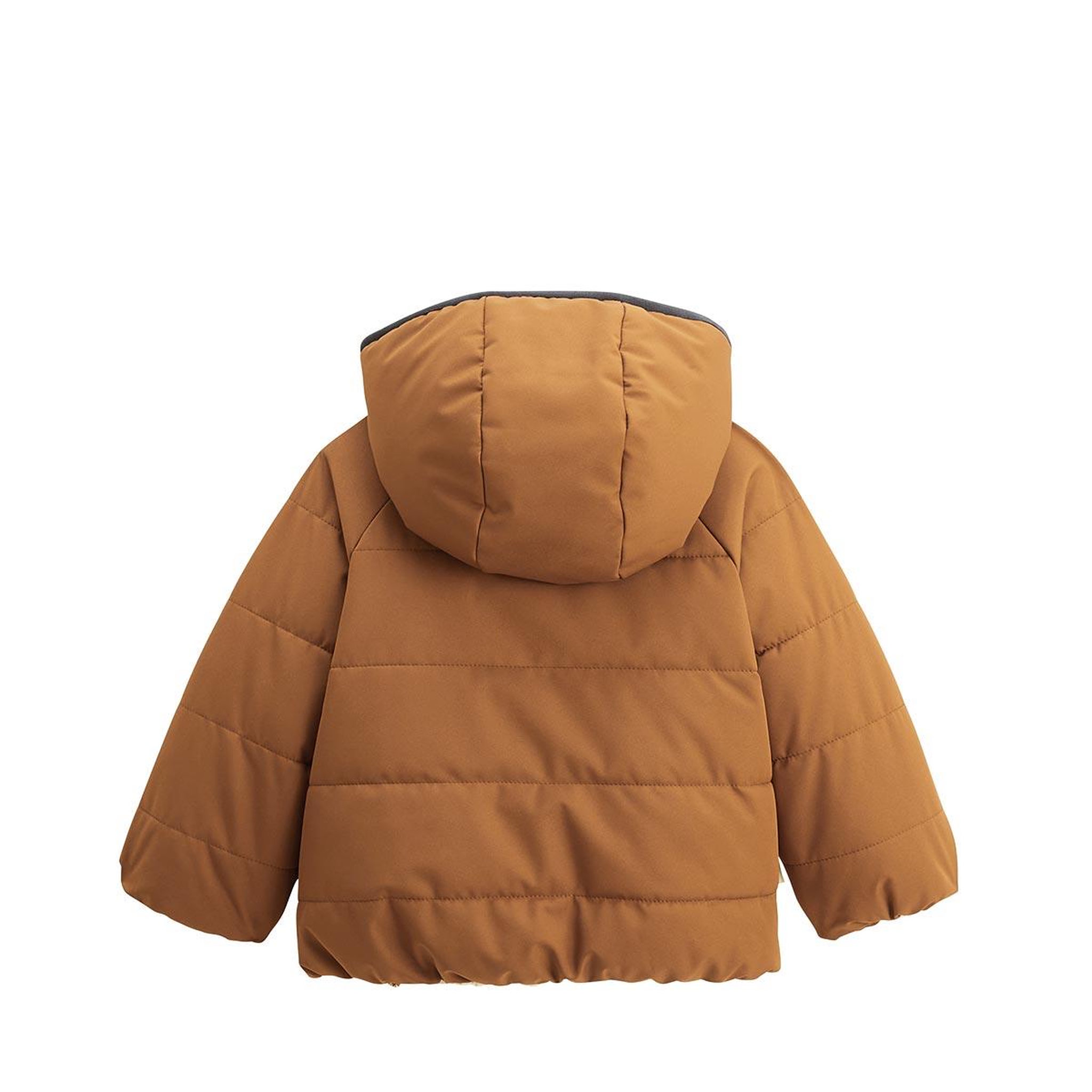 Voir la diapositive 2 : PETIT BEGUIN Doudoune réversible enfant imperméable avec capuche constellation